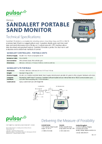 Thumbnail of document Data Sheet - SandAlert Portable Monitoring System